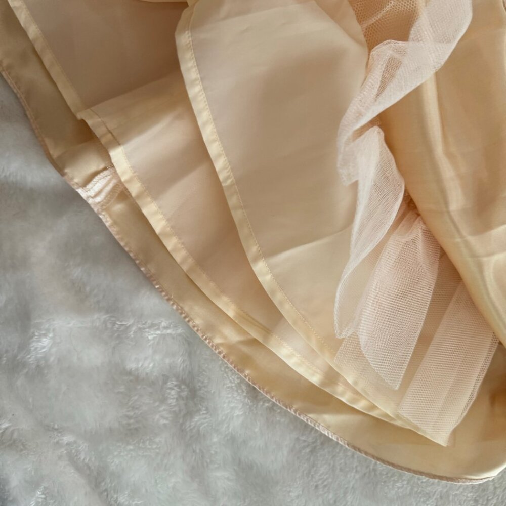 Edgehill Collection Ivory Satin Formal Dress With Full Petticoat Size 3T - Picture 7 of 15